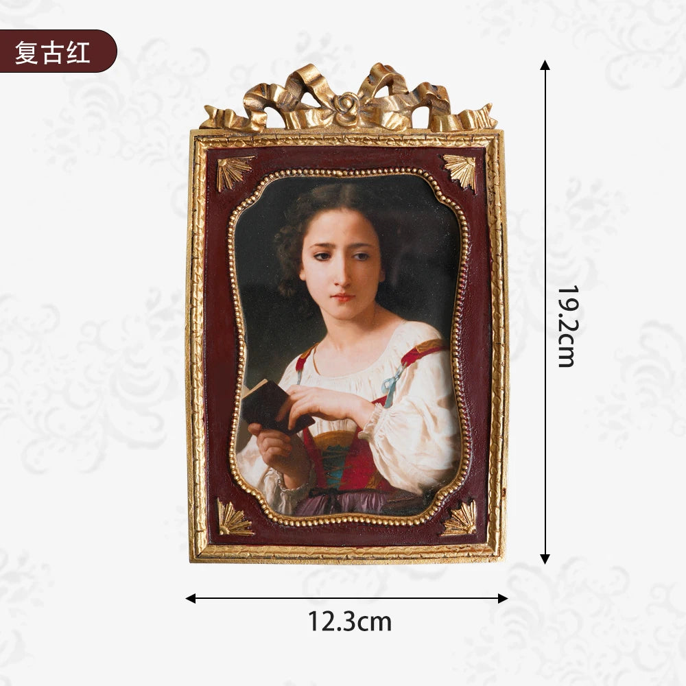France light luxury products elegant princess style retro gold carving European photo frame