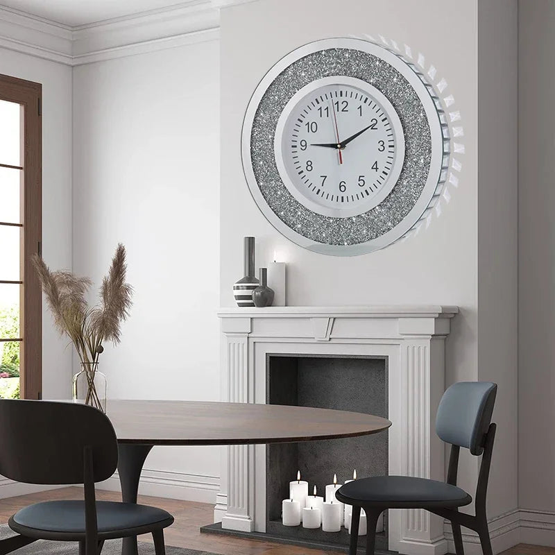 Light Luxury Modern Wall Clock Aesthetic Design Living Room Silent Wall Hanging