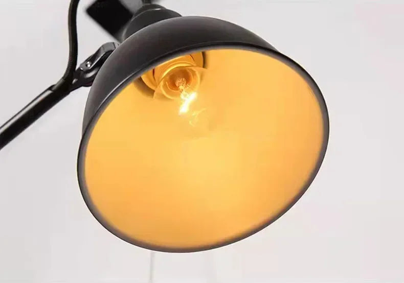 Industrial Style Long Wall Light Creative Design Long Pole Swing Arm Telescopic Eye Protection Lamp Living Room Reading Lamp