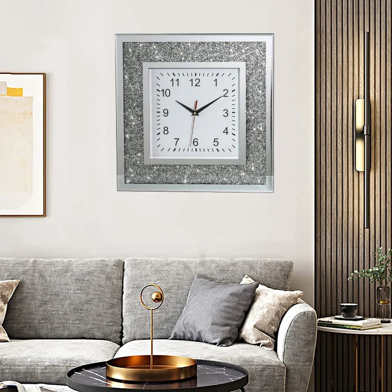 Light Luxury Modern Wall Clock Aesthetic Design Living Room Silent Wall Hanging