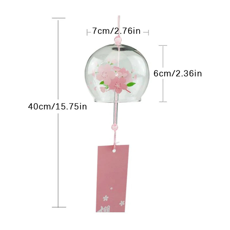Japanese Style Glass Wind Chime Decorations